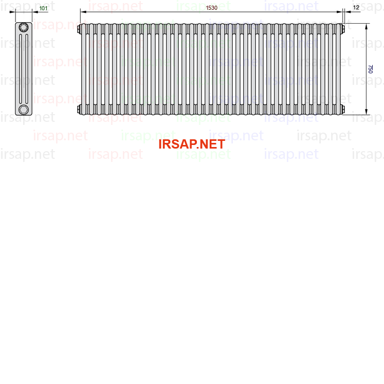 Радиатор IRSAP Tesi 30750/34 T12 CL 01